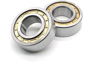 NJ2205EM 25x52x18 mm Cylindrical Roller Bearing NJ2205 2505K for Motorcycles IJ Planet 5 Sport Single Row Machined Brass Cage