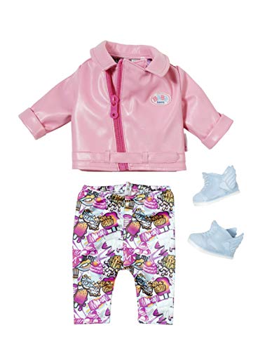 BABY born 825259 City Deluxe Scooter Combo Puppenkleidung 43 cm, 4-teiliges Set