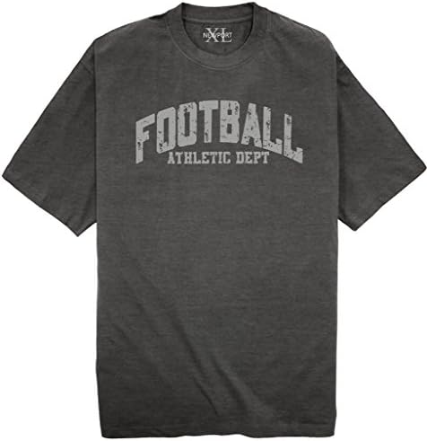 NewportXL Printed T-Shirt FOOTBALL Athletic Dept CHARCOAL 5XL #718B