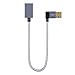 CableCreation USB 3.0 Extension Cable 1FT, [2-Pack] Left Angle USB 3.0 Male to Female Extender Cord, 90 Degree USB 3.0 for VR, PlayStation, Xbox, Keyboard, Space Gray, 0.3M