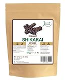 Just Jaivik 100% Organic Shikakai Powder - Certified Organic by OneCert Asia, 227 gms / 1/2 LB Pound / 08 Oz - Acacia Concina - (AN USDA Organic Herb)