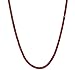 Iced Out Red on Black 1 ROW Simulated Diamond Chain Necklace 14K Finish - 30