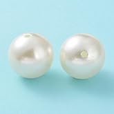 DanLingJewelry 35Pcs 30mm Imitated Pearl Acrylic Bubblegum Beads Large Round Gumball Loose Beads Creamy White Acrylic Pearl Spacer Beads for Jewelry Making Crafts