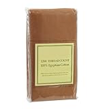 King Pillowcase, Mocha Light Brown, 1200 - Collection, Set of 2, King 20x40, Available in Many Sizes and Colors