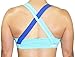 STRYK Women's Premium Active Support Yoga Crossfit Gym Synergy Sports Bra … (Large, Blue)