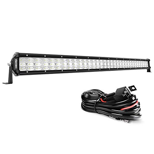 LED Light Bar oEdRo,32 Inches 600W Triple Row Work Light Spot Flood Combo Off Road Light LED Driving Fog Lights Boat Lighting for UTV ATV Jeep Truck SUV w/Wiring Harness, 3 Years Warranty (32 Inch)