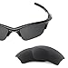 Revant Replacement Lenses for Oakley Half Jacket XLJ sunglasses, UV Protection, Anti-Scratch and Impact Resistant, Non-Polarized Stealth Black