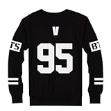 Mainlead BTS Bangtan Boys Black Hoody Sweater Pullover (V, M)
