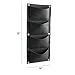 KISSTAKER Gardens 4 Pocket Vertical Wall Garden Planter Wall-Mounted Plant (4 Pocket)