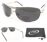 PRO Aviator Bifocal Sunglasses for Men. Available From 1.00, 1.25, 1.50, 1.75, 2.00, 2.25, 2.50, 2.75, 3.00, 3.25 and 3.50.