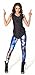 UGET Women's Printed Leggings Tights Pants Star Wars One Size Blue