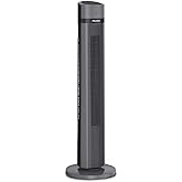 PELONIS Oscillating Tower Fan with Remote Control 40’’ Quiet Stand Up Fan with 3 Speed Settings and 3 Modes 15-Hour Timer LED