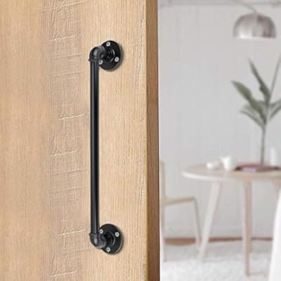 Sumnacon 16 Industrial Iron Pipe Barn Door Handle Pull Rustic