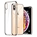 TORRAS Crystal Clear Compatible for iPhone Xs Max Case, [Non-Yellowing] Soft Silicone Shockproof TPU Slim Thin Protective Phone Cover Case for iPhone Xs Max 6.5 inch, Gold