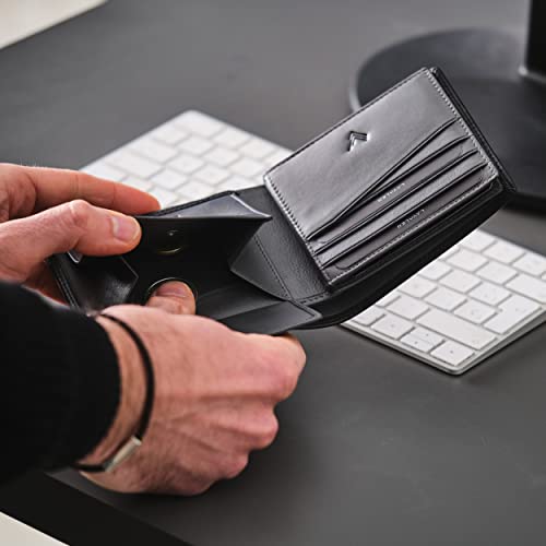 Lavalen® Men's Genuine Leather RFID Wallet with Coin Purse Large Wallet | Handmade RFID Leather Wallet Zipped pocket, space for cards, bills and coins. Makes a great gift.
