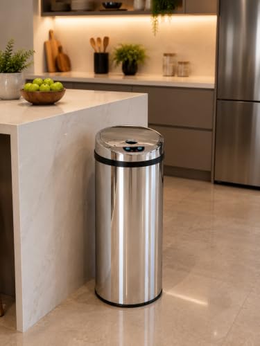Lixeira Automática Inox 42 Lts Premium Sensor Banheiro Kzi