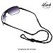 BIRCH's Black Sports Safety Glasses Sunglasses Holder Eyeglasses Neck Cord String Retainer Strap