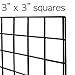 Only Garment Racks #1898BLK (3PCS) Only Garment Racks Commercial Grade Gridwall Panels – Heavy Duty Grid Panel for Any Retail Display, 2’ Width x 5’ Height, 3 Gridwall Panels Per Carton (Black Finish)