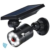 Solar Lights Outdoor Motion Sensor, 1400-Lumen Bright LED Spotlight 9-Watt(130W Equiv.), Solar Security Lights for Garden Driveway Patio, 2-Year Battery Life, 160-Week 100% Free Replacement
