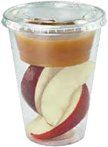 25 count 3-piece 10 oz Grab n' Go Parfait/Snack Cup, Includes Insert and Flat Lid with Signature Party Picks