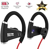 All-New 2019 Bluetooth Headphones w/ 12+ Hours Battery - Best Workout Wireless Sport Earphones w/Mic - IPX7 Waterproof Music Earbuds for Gym Running