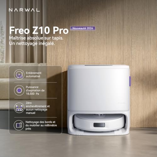 Freo Z10 Pro Robot Aspirateur Laveur Aspiration 18500Pa Séchage 40°C — photo 2 sur 8