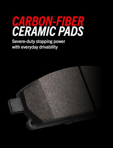 PowerStop Front & Rear Brake Kit For Jeep Wrangler 2018-22 - Truck & Tow Carbon Fiber Ceramic Brake Pads + Drilled & Slotted Rotors Replacement, K7938-36