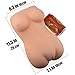 SHEQU Sex Love Full Body Doll for Men Masturbation, Realistic 3D Male Masturbator with Julice Vagina Tight Anal Adult Toy Double-Entry-Holed with Big Boobs 6.6Pounds (Sexy Jessie)