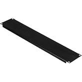 2 RU Blank Flanged Panel | 16-gauge aluminum panel with flanged design and anodized finish for rack organization, protection and aesthetics