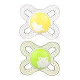 MAM Pacifiers, Newborn Pacifier, Best Pacifier for Breastfed Babies, 'Start' Design Collection, Unisex, 2-Count