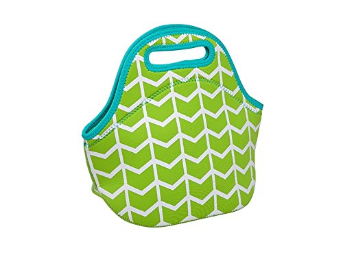 Occasionally Made12" x 5.75" x 10.5" Insulated lunch Bag, Lime