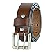 Levi's Men's Double Prong Casual Belt, Brown Rivets, 32