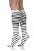 VIM & VIGR Women's 15-20 mmHg Compression Socks: Falling Stripe - Cloud & Sky (Nylon) (Medium)