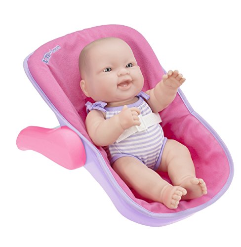 JC TOYS LOTS TO LOVE BABY DOLL IN ADJUSTABLE CARRIER - Featuring 14' all Vinyl doll - Perfect for Children 2+