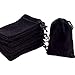 GYBest Best 50 Pack 3" X 4" Wholesale Black Velvet Cloth Jewelry Pouches/Drawstring Bags primary