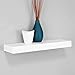 Kiera Grace Modern Floating-Shelves, 16-Inch, White