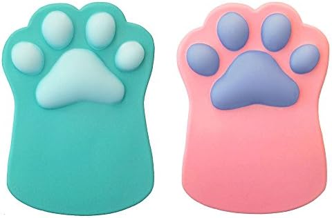 Couple Cat Paw Soft Silicone Wrist Cushion Computer Mouse Pad Mat Wrist Rest Desk Decor -1pcs / 2pcs