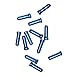 Ioffersuper 12X Metal Bike Brake Gear Cable Wire Outer End Caps Crimps Tips Ferrules Blue