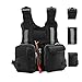 FLYDWV Fly Fishing Life Jacket Kayaking Water Suspension Life Jacket Multi-Pocket Life-Saving Vest Reflective Stripes Life Jacket Fishing Clothing