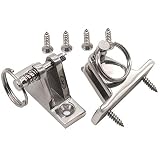 VTurboWay 2 Pack Bimini Top 90&deg;Deck Hinge with Removable Pin, 316 Stainless Steel
