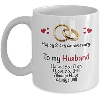 Amazon.com: Happy 25th Anniversary Mug - Husband 25 Year ...
