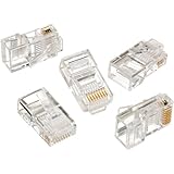 Ideal 85-346 RJ-45 8 Position 8 Contact Round Mod Plug, Card of 25