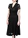 Miusol Women's Cap Sleeve 1950s Style Vintage Black Lace A-line Dress,X-Large