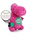 goDog Dinos T-Rex with Chew Guard Technology Durable Plush Dog Toy, Small, Pink