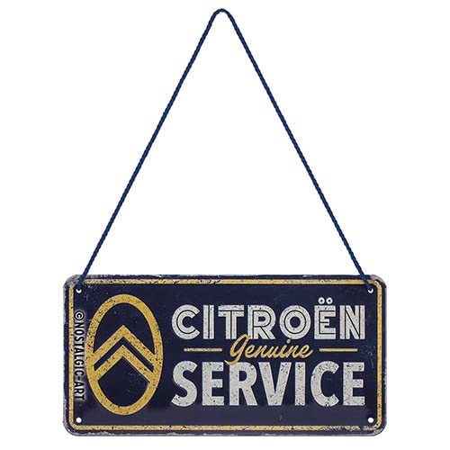 Nostalgic-Art Citroen-Service-Gift Idea for Car Fans, Metal, Vintage Design, tin Signs Sayings, 10 x 20 cm