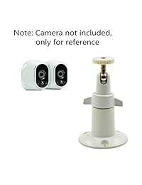 Arlo, Arlo Pro, montura (4 unidades, metal), borang cámara de seguridad soporte de techo, de pared de metal ajustable soporte de interior exterior para Arlo, Arlo Pro, CCTV Cámara y otros modelos compatibles (blanco)