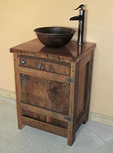 Amazon Com 24 Inch Authentic Barnwood Vanity With Top Handmade