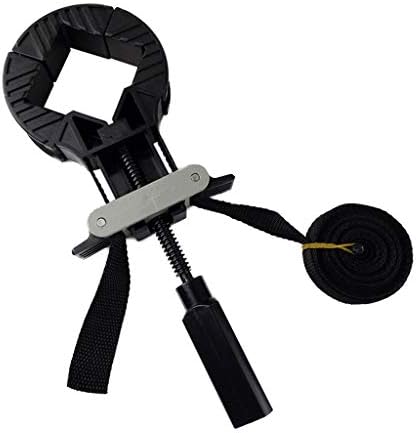 Pulison Multifunctional Adjustable Binding Woodworking Tool Belt Band Strap Clamp with 90 Degree Angle Clip Adjustable Perfect for Use with Box, Picture Frame, Barrel 4m Rope