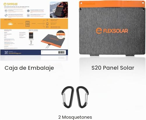 FlexSolar 20W Small USB Solar Panel Charger 15W USB-A PD2.0 USB-C Foldable Portable Lightweight ETFE Power Emergency Panel IP67 Waterproof Hiking Camping for Phones Batteries Tablets