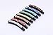 Prettyou Bling Bling Crystal Banana Hair Clip for Women, Pack of 8